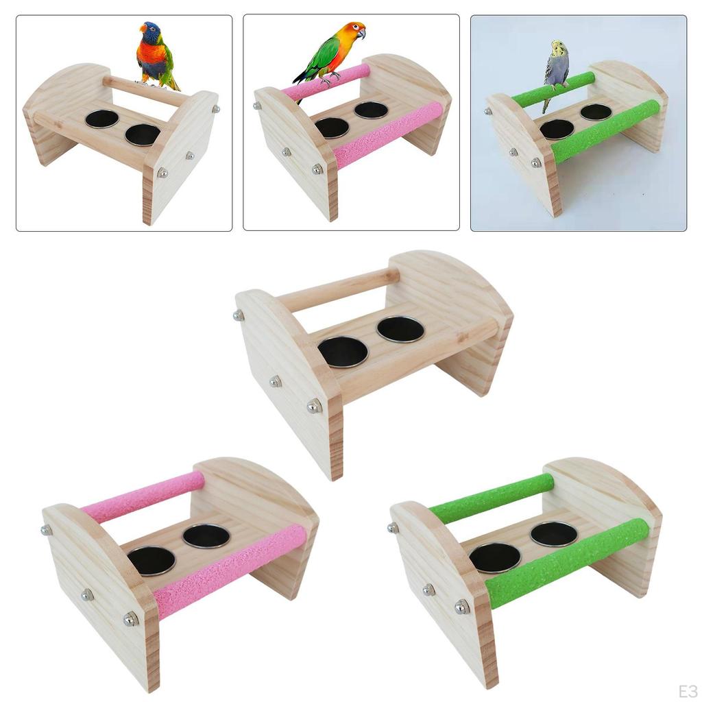 Bird Perch Stand Cage Supplies Training Standing Playground Playstand