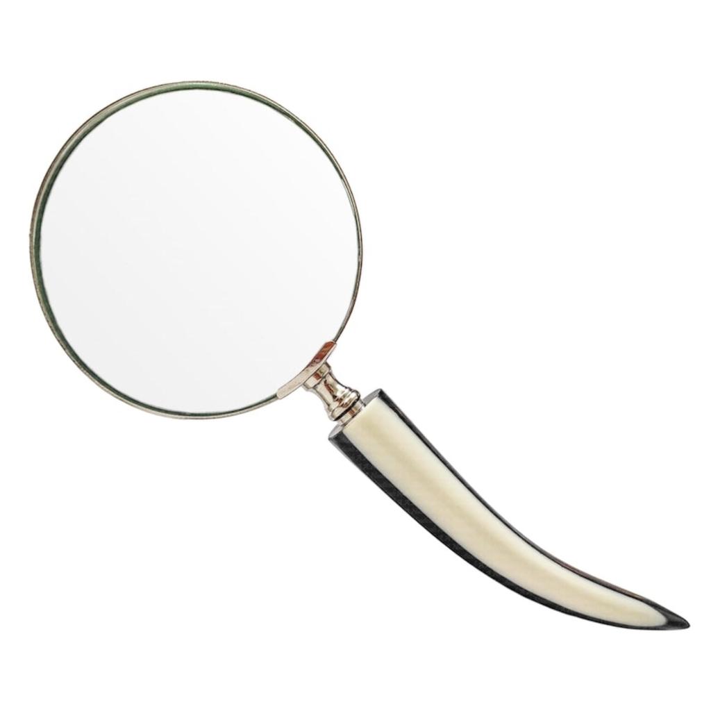 10X Brass Magnifying Glass with Bone Handle | Gifts for Boys Girls Dad Mom Seniors, Anniversary Birthday, Halloween Decor