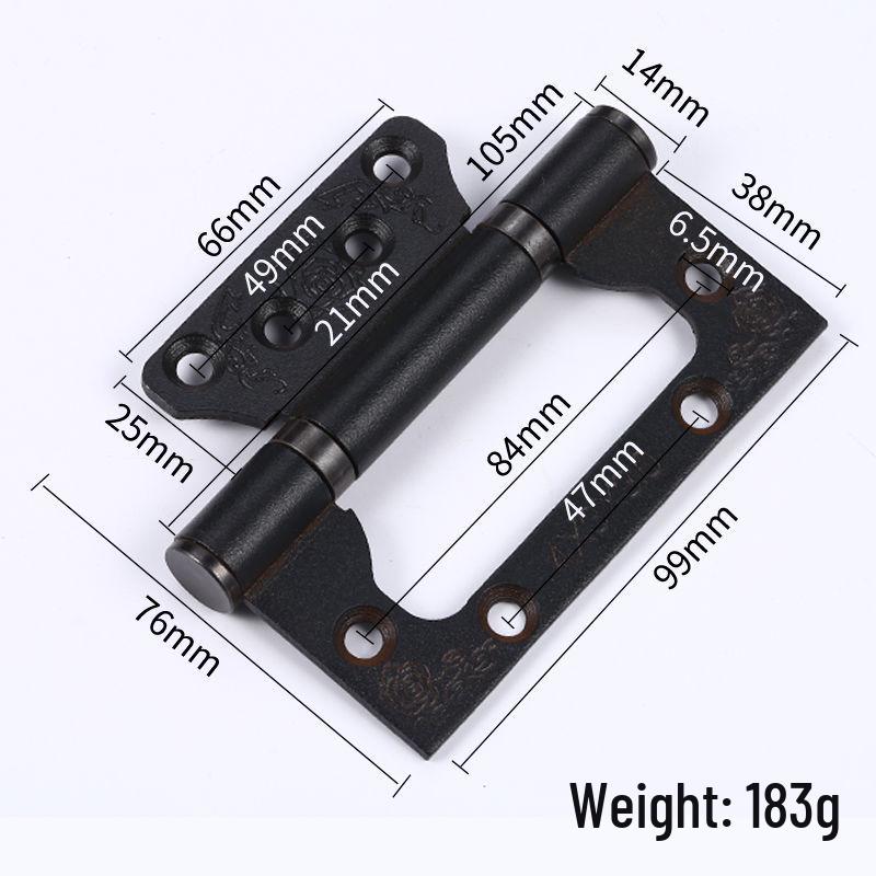 4-inch Silent Bearing Male-Female 304 Stainless Steel Hinge for Wooden Doors