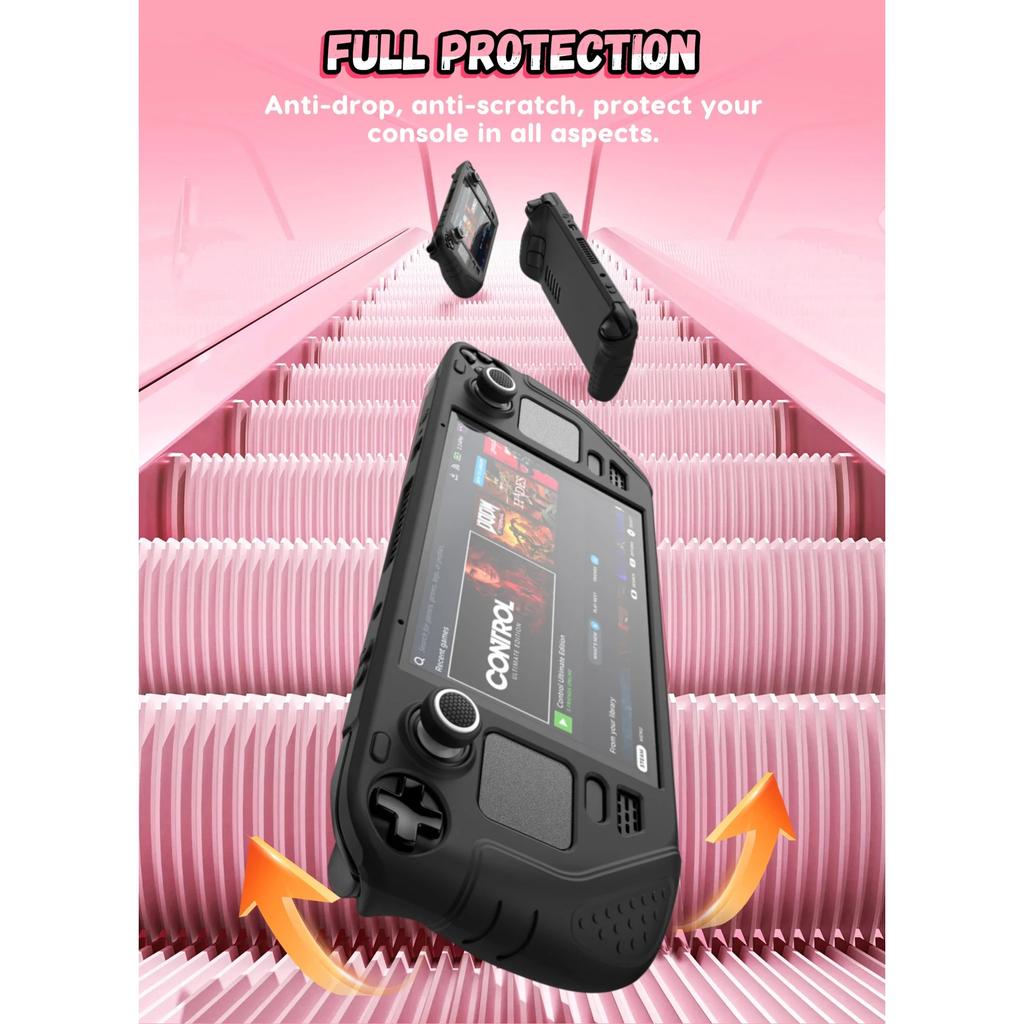 For Steam Deck OLED Game Handheld Protective Case, Anti Slip and Comfortable All Inclusive Silicone Soft Shell Accessories
