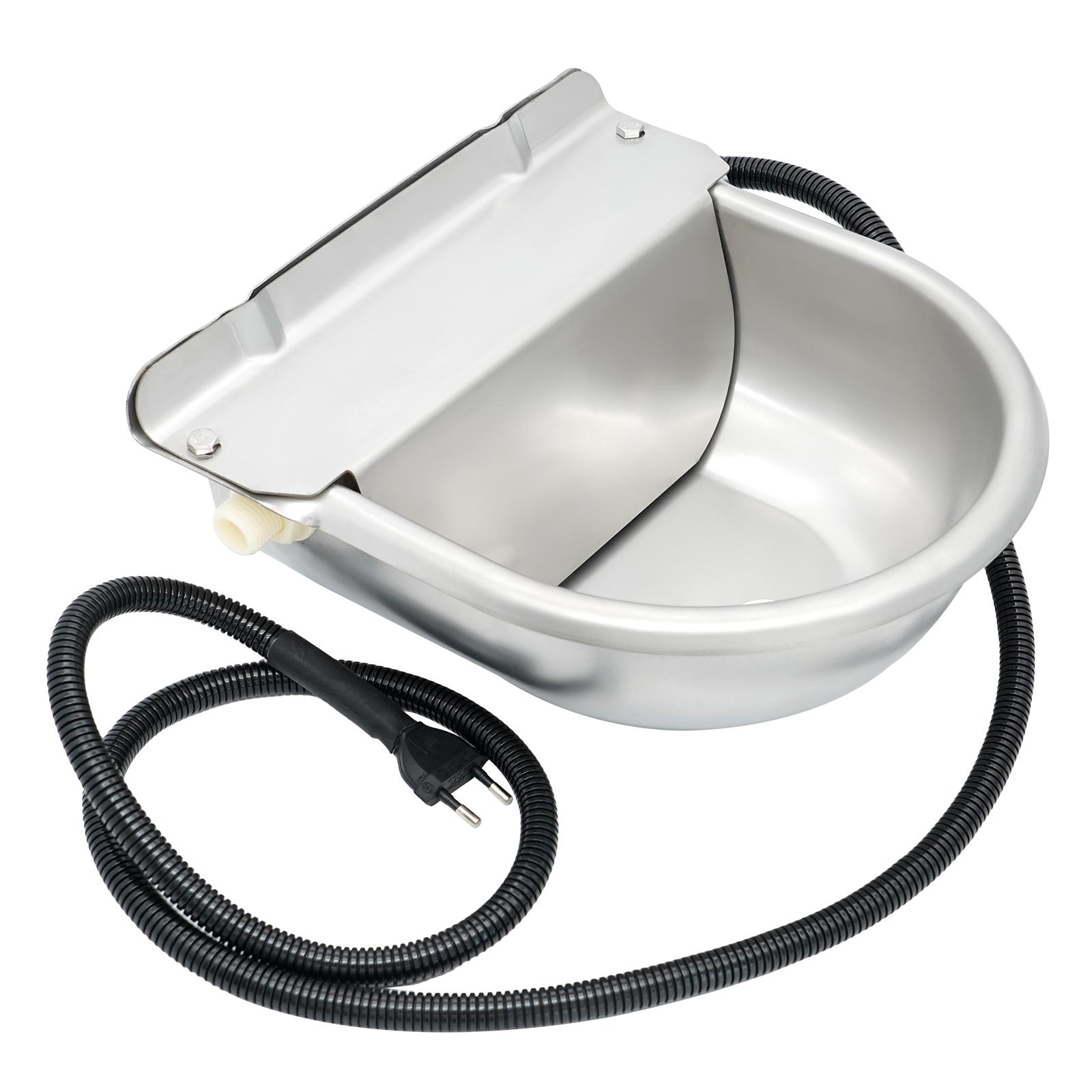 

4L Automatic Heated Cattle Drinking Water Bowl Floating Ball Type Rodent Drinker Horse Sheep Dog Dispenser Feeding Eqipments белый