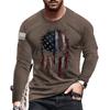 Autumn and winter T-shirt new men's fashion long sleeved O-neck 3D digital printed logo versatile casual men's top