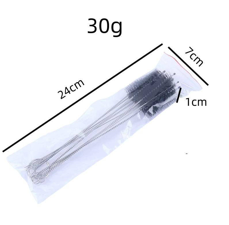 10-Piece Nylon Straw Cleaning Brush Set for Cross-Border Labeling