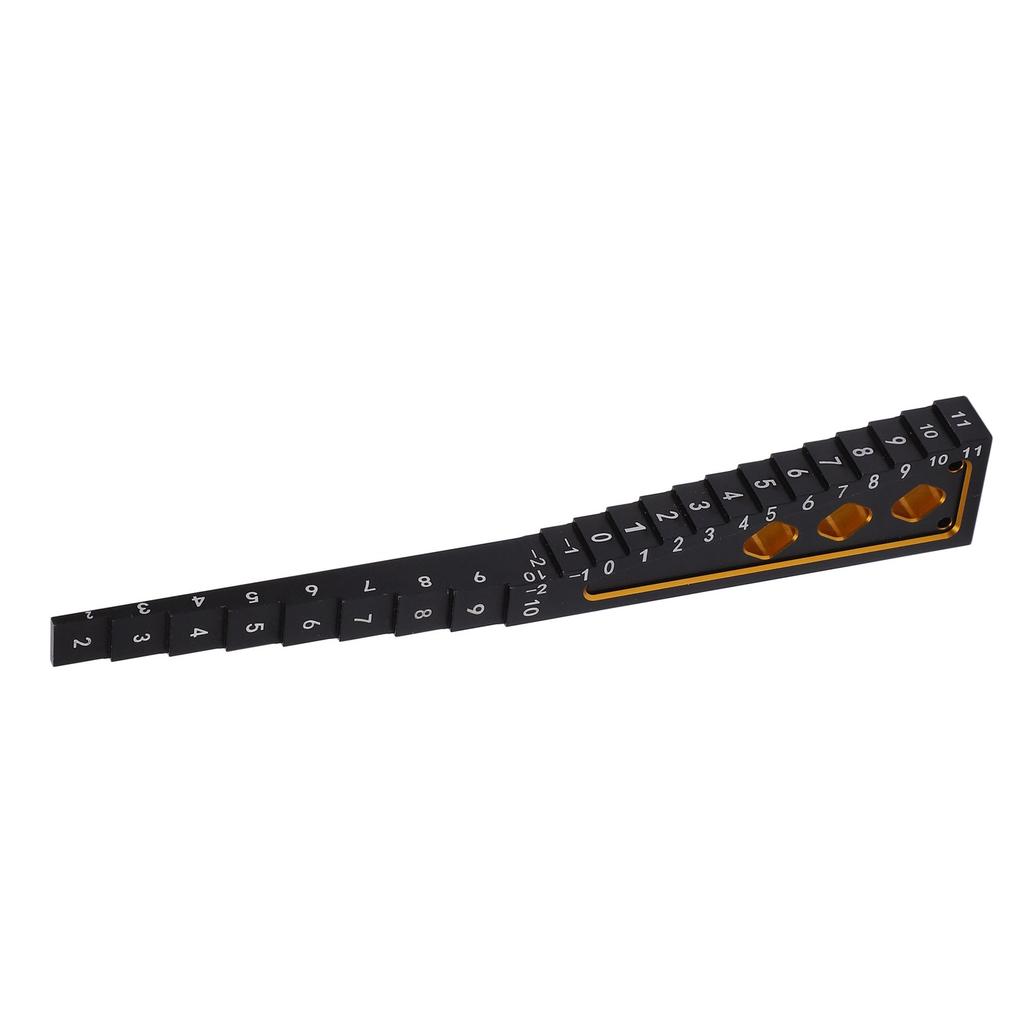 Ride Height Gauge Accurate Measurement Aluminum Alloy RC Height Measuring Ruler for 1Celsius8 1Celsius10 RC Car Chassis
