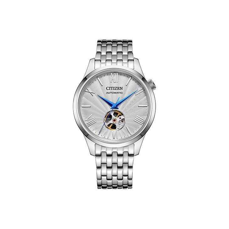 CITIZEN Mechanical Movement Stainless Steel Strap Watch Unisex White Dial NH9130-84A White Regular Watch Box