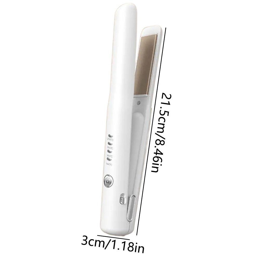 Quickly Heating Electric Hair Curler 2 in 1 Portable Flat Hair Iron  Fine Soft Short Hair