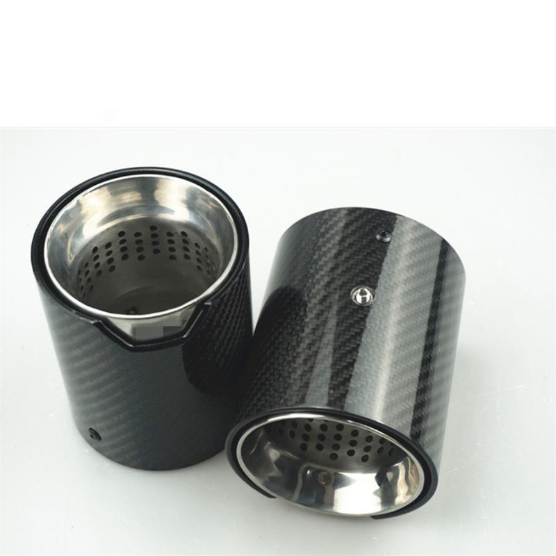For Bmw Tail Throat M5F90 (Pair)-Bright Carbon Fiber