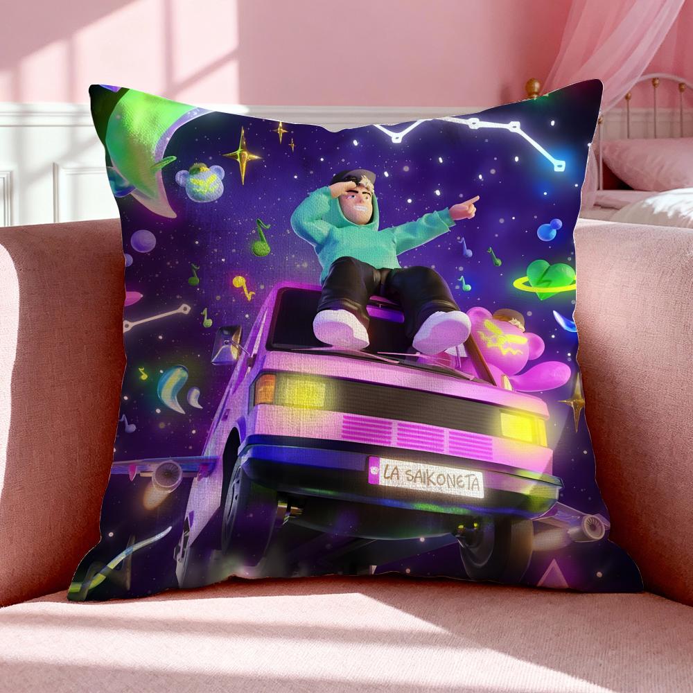 Character SSaiko Sakura Cushion Cover Breathable Linen Pillowcase Summer Odorless EcoFriendly Invisible Zipper Washable