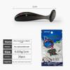 60pcs Professional Silicone Fishing Soft Lures T Tail Mix Colors Artificial Lures 1.0cm Minnow Lures Winter Fishing