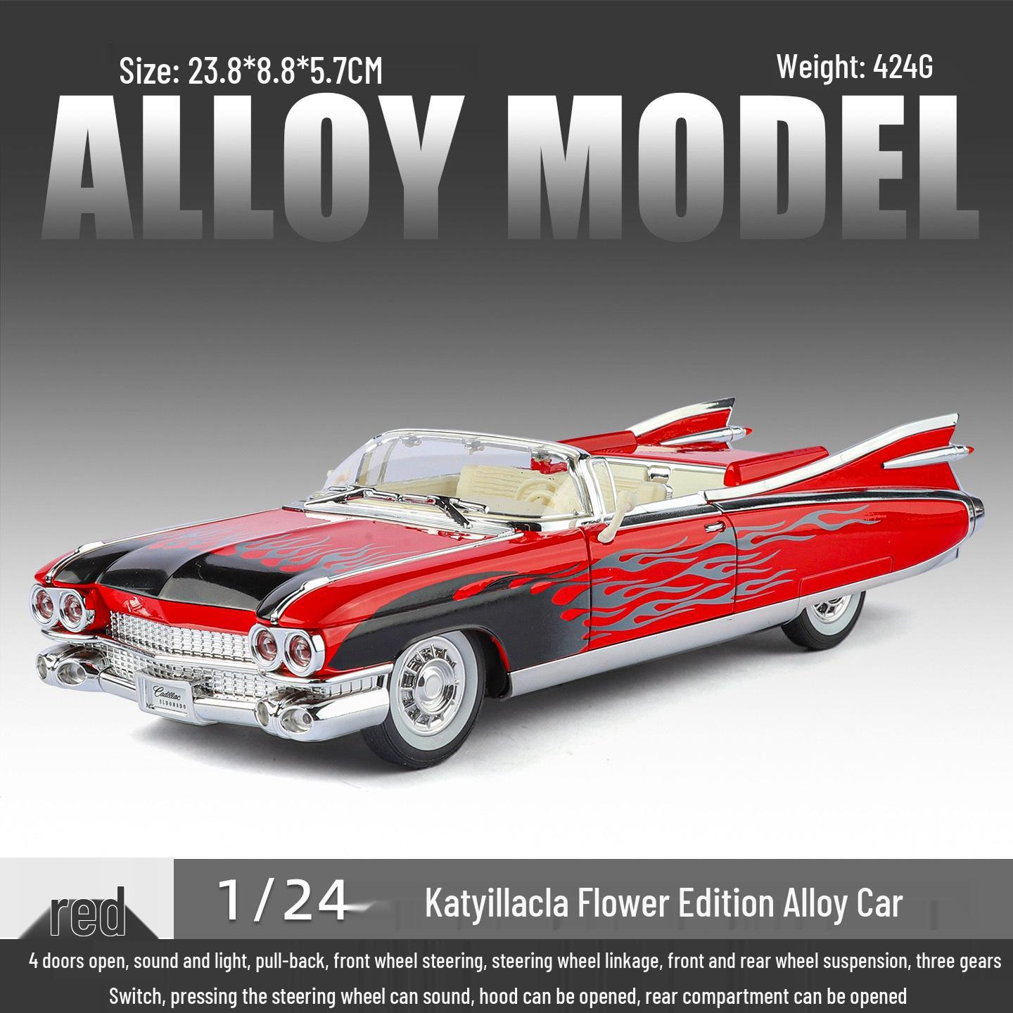 Jin Lifang Large Alloy Rocket Toy Car with Decals, Sound & Light - Pull-Back Action