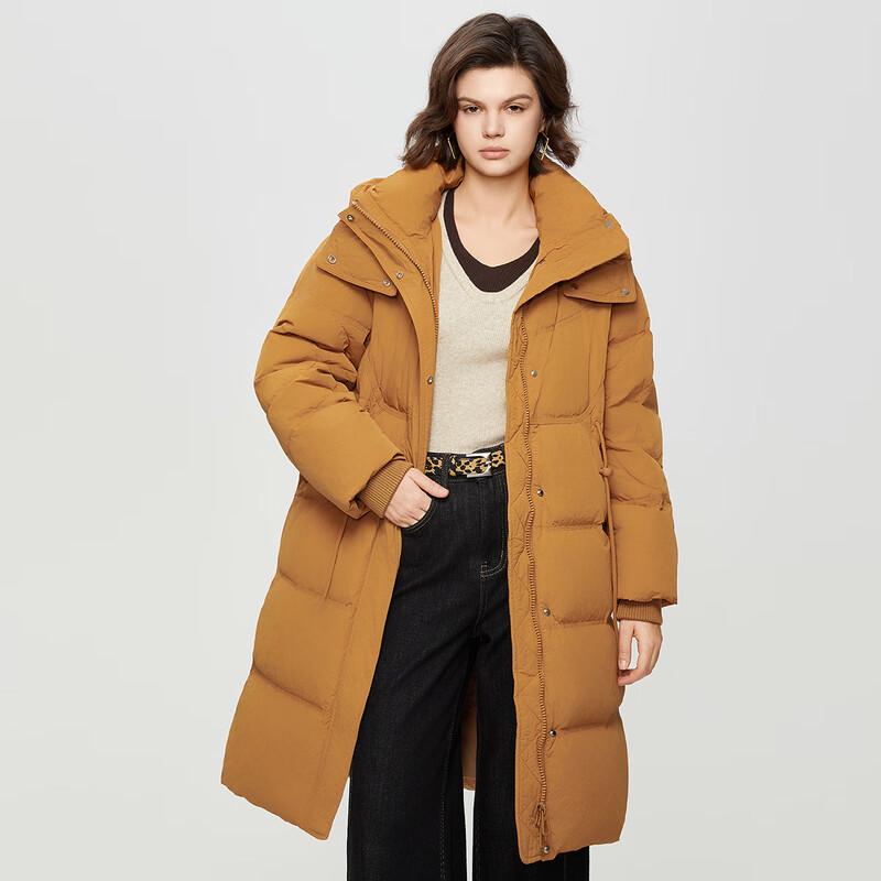 Shetu Women's Winter Long Hooded Down Jacket