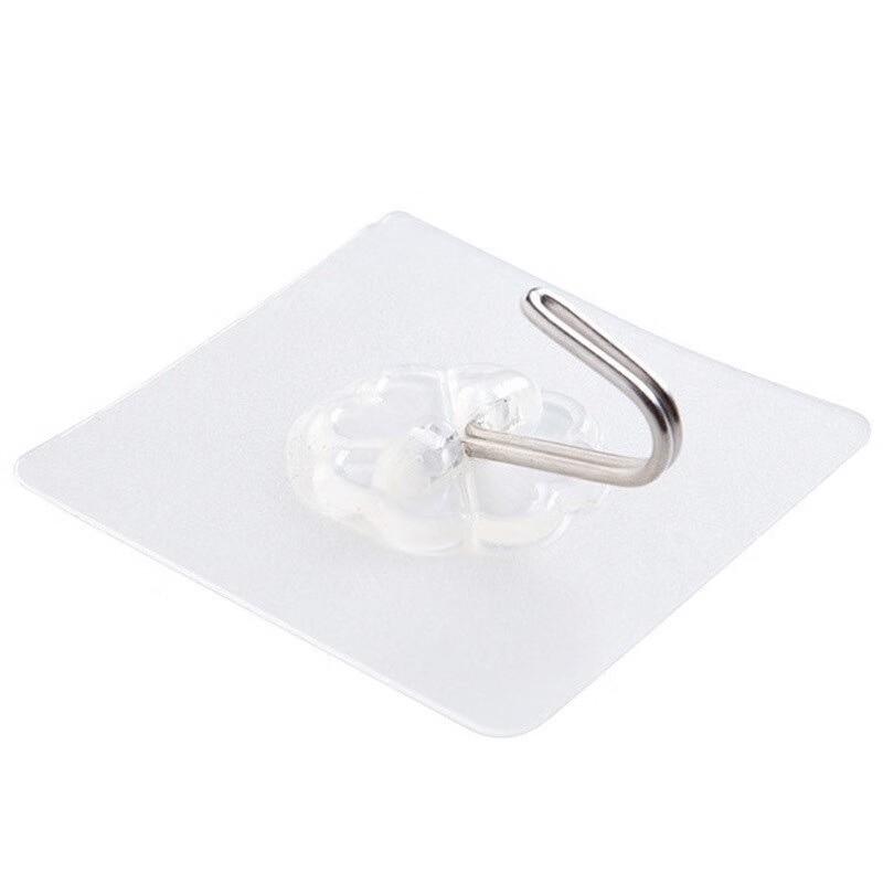 Mingling Transparent Adhesive Wall Hooks, 6x6