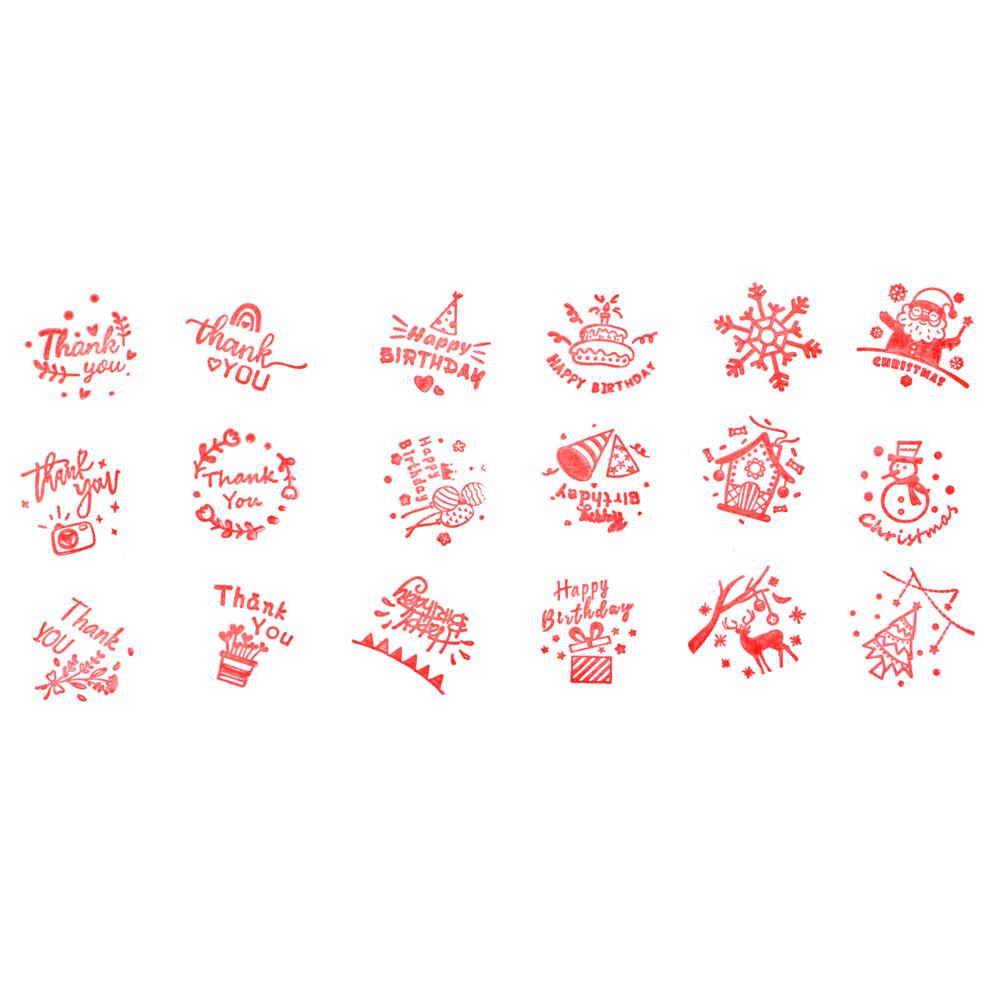 Thank You Drawing Supplies Wooden Rubber Stamp Scrapbooking Blessing Greeting Words Letter Stamp
