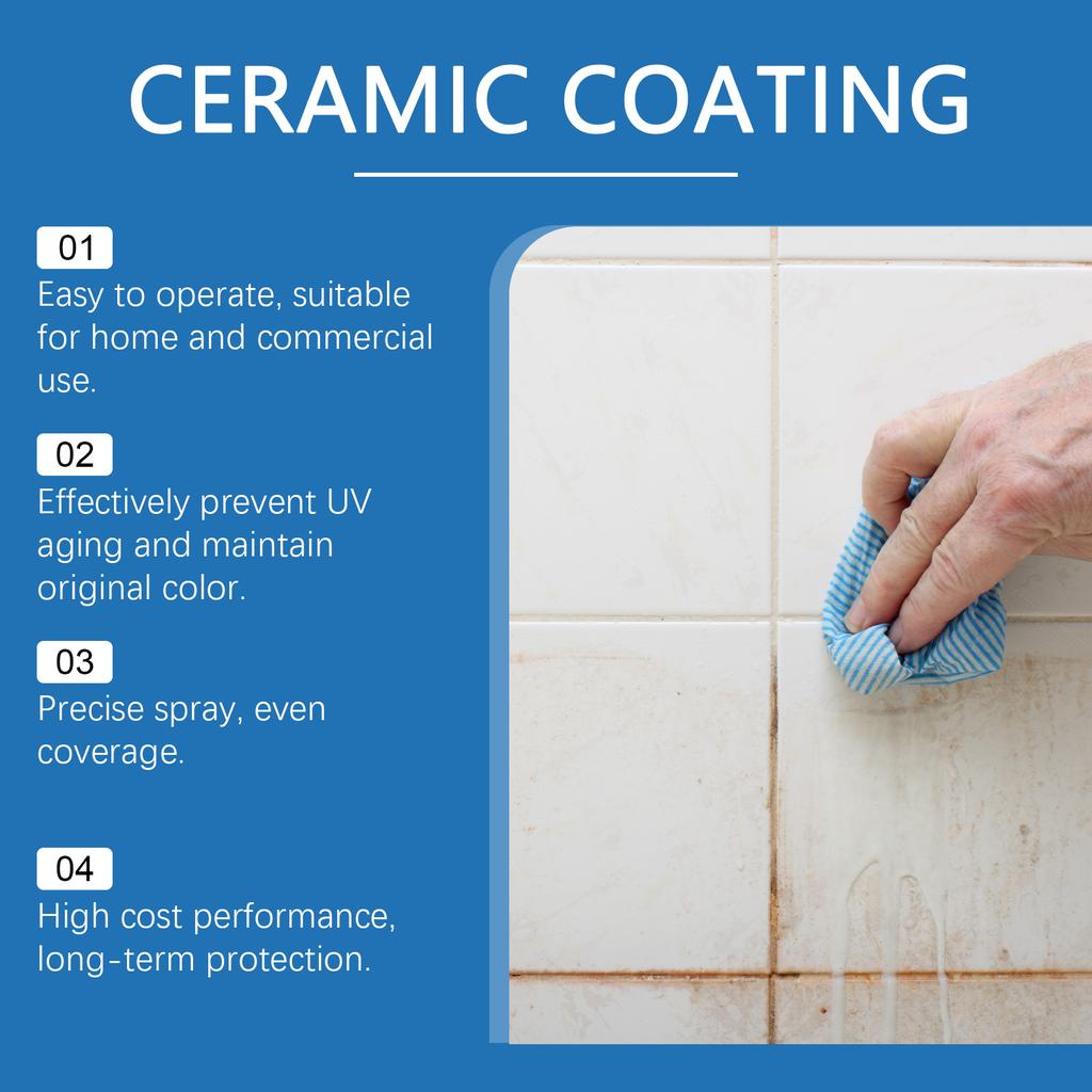 Ceramic Coating Spray Tile Polish Cleaner Household Ceramic Floor Care Liquid Sink Water Stain Remover Marble Maintenance Agent
