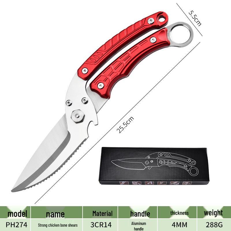 Multifunctional German Titanium Steel Kitchen Scissors for Poultry and Bones - Food Grade