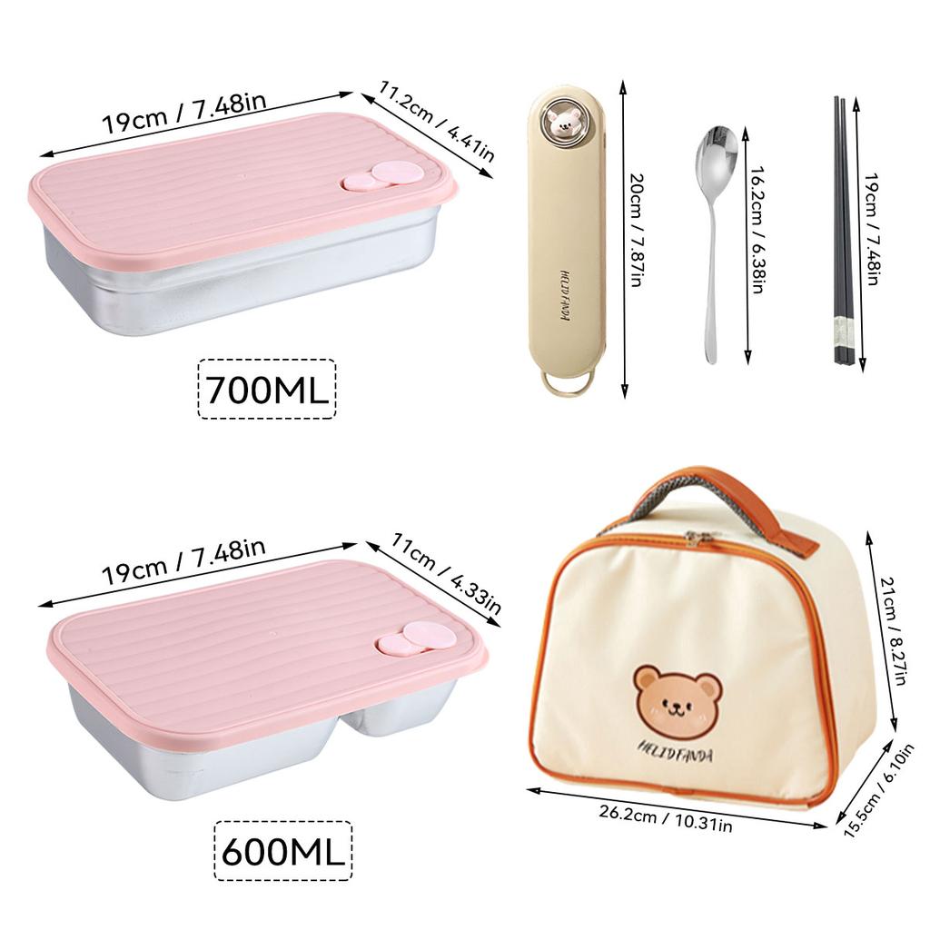 Large Capacity Sealed Bento Lunch Box Microwave Safe 304 Stainless Steel Fruit Salad Food Container For Students Adults
