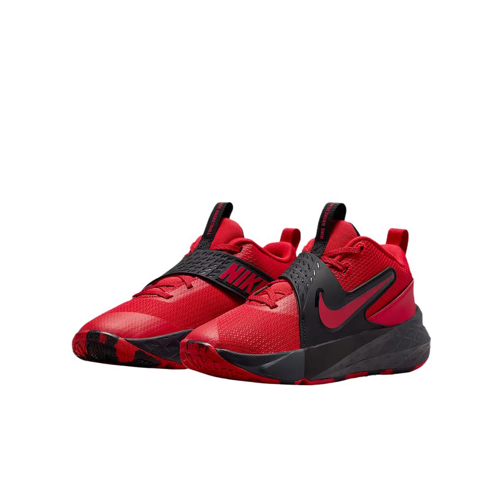 Nike Team Hustle D 12 Children's Basketball Shoes University Red/Black/Coal Black Unisex HF6279-602