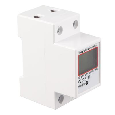 Digital Display Energy Meter Backlight 1 Phase Multifunction for Voltage Current 230V 50Hz
