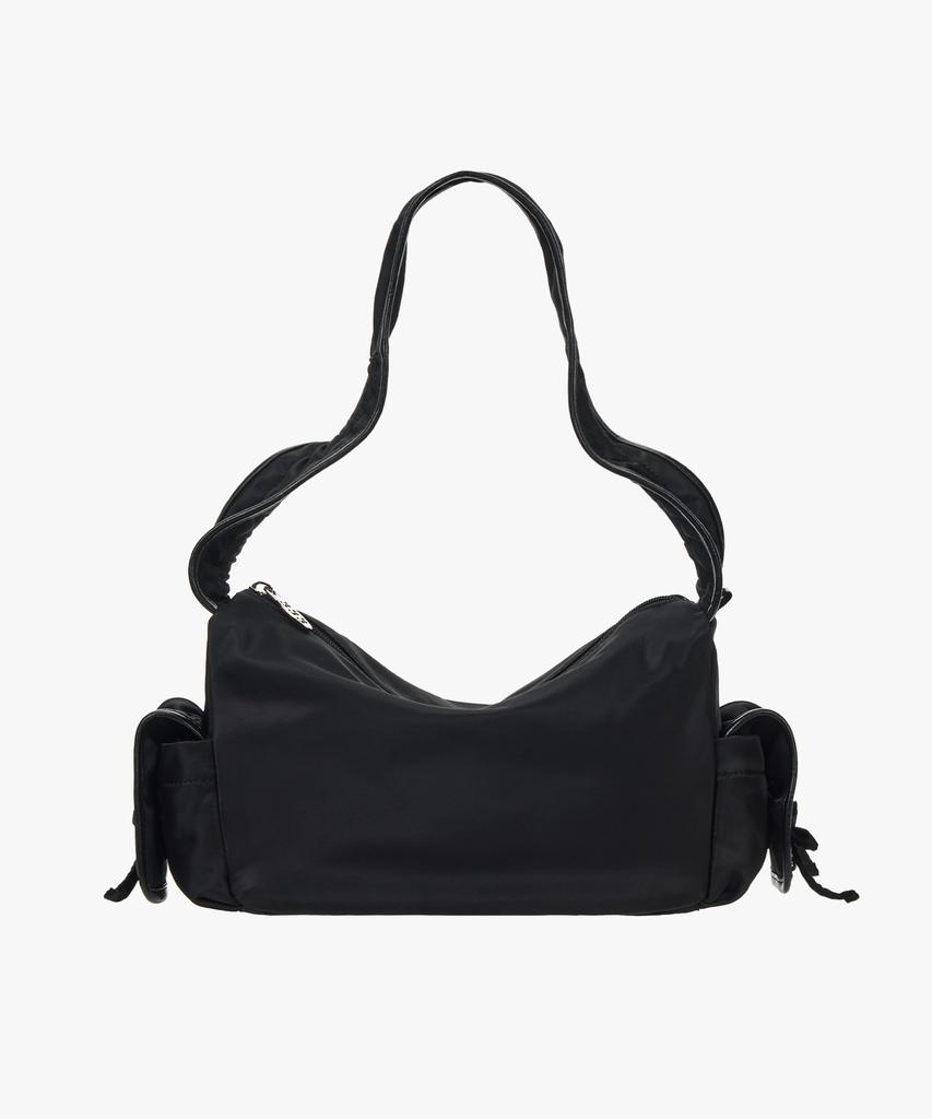 Trimarch Nylon Pocket Shoulder Bag / Black