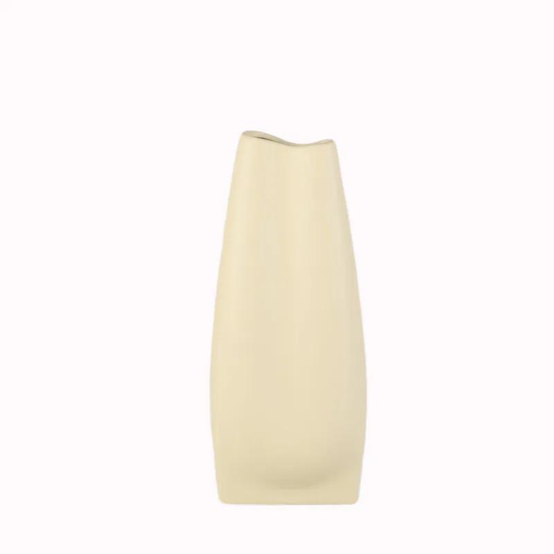 Ceramic Vase The Wrinkles Are Irregular. Flower Vase Flower Arrangement Accessories Terrarium Room Decoration Accessories
