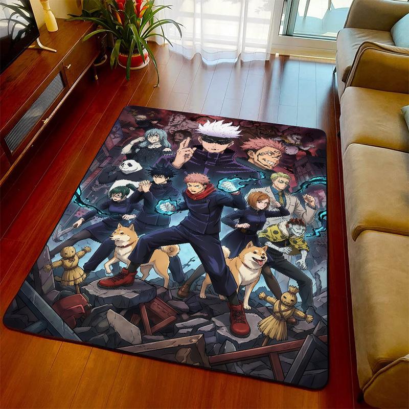 Jujutsu Kaisen Non Slip Rug Carpet Soft Floor Mat Area Rug for Bedroom Living Room Home Decor -QJY
