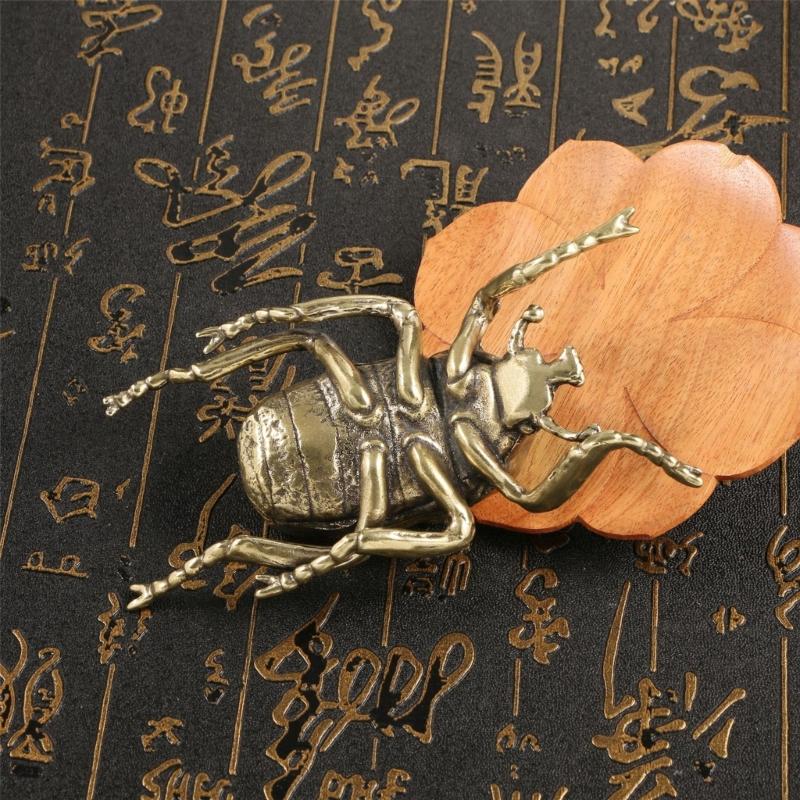 Metal Animal Statues Figurines Retro Cicada Statue Figurines Sculptures Tabletop Centerpieces Home Decors Collectibles