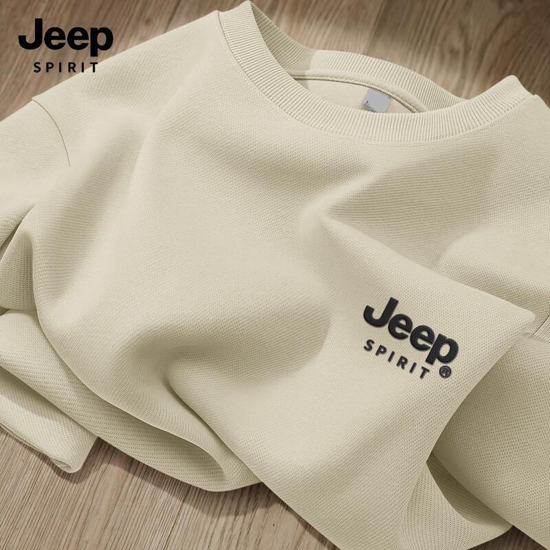 

JEEP SPIRIT Men s 2025 American Casual Round Neck Sweatshirt 2XL