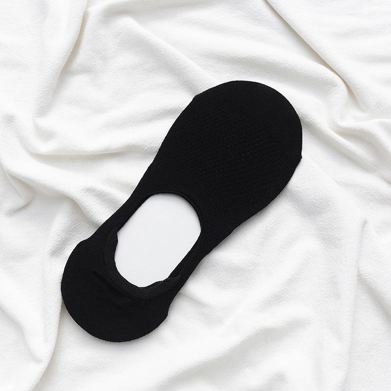 

Women s Silicone Anti-slip, Non-shedding, Thin Solid Color Invisible Socks, Women s Short Socks, Shallow Mesh Breathable Socks 1 pair чорний