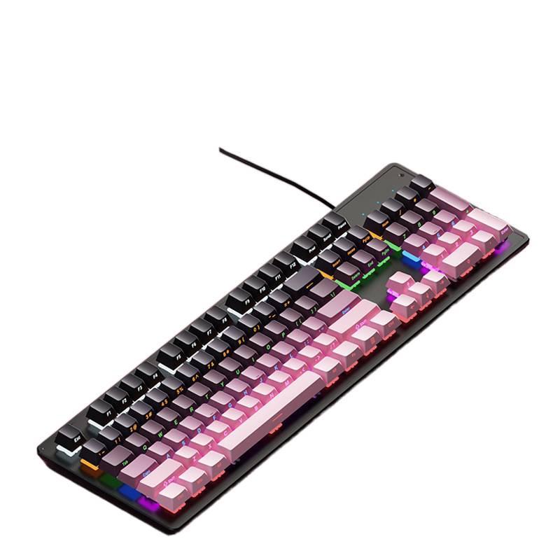 87-Key Mechanical Keyboard with Blue, Black, Red, Brown Switches - Wired for E-sports, Gaming, Typing, Desktop, Laptop, Universal Compatibility
