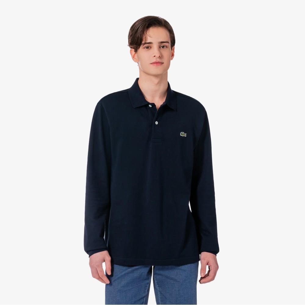 [Lacoste] Men's French Regular Fit Basic Long Sleeve Polo Shirt PH732E-56GHDE