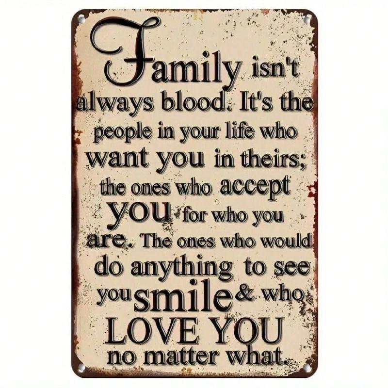 Vintage Metal Painting for Living Room Kitchen Studio Garage Wall Decor