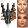 Dual-Ended Matte Highlight & Contour Stick, Nose Shadow Brightening Concealer, 3D Face Sculpting Pen for Beginners