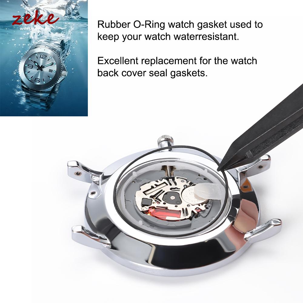 0.5/0.6mm/0.7mm Rubber O-Ring Waterproof Watch Back Cover Gasket Washers 31-40mm Watch Repair Tool Accessories for Watchmaker