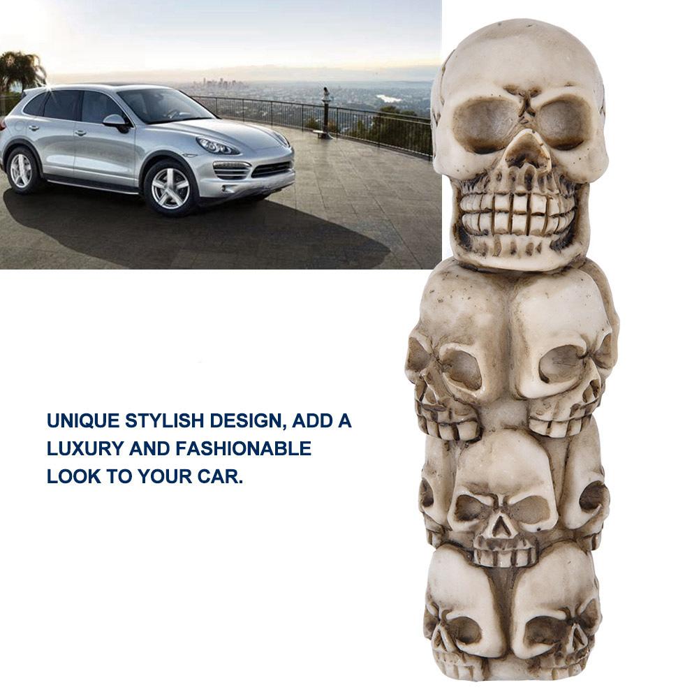 Skeleton Skull Head Many Faces Car Manual Gear Shift Knob Stick Lever Shifter Universal