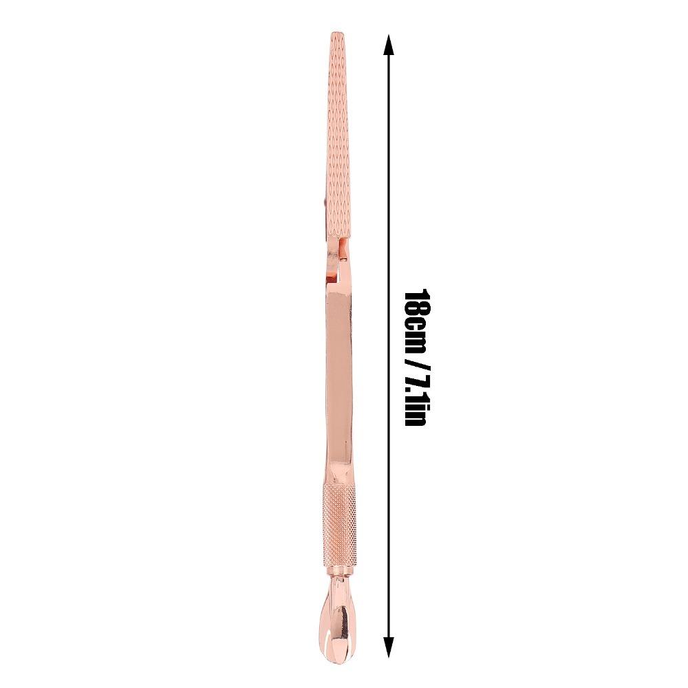 X-Shaped Stainless Steel Nail Art Pincher Multifunctional Cuticle Pusher Nail Clip For Manicure