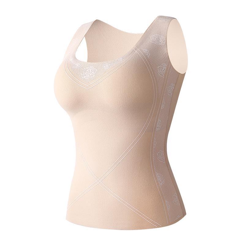 

Женский бесшовный антибактериальный утепленный жилет с нагрудной подкладкой для осени и зимы L