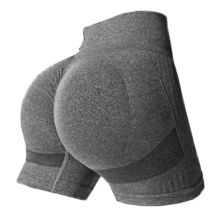 High Waist Bauchkontrolle Yoga Shorts - Elastisch, Schnelltrocknend, Nahtlose Fitnesshose für Europäisches und Amerikanisches Sporttraining