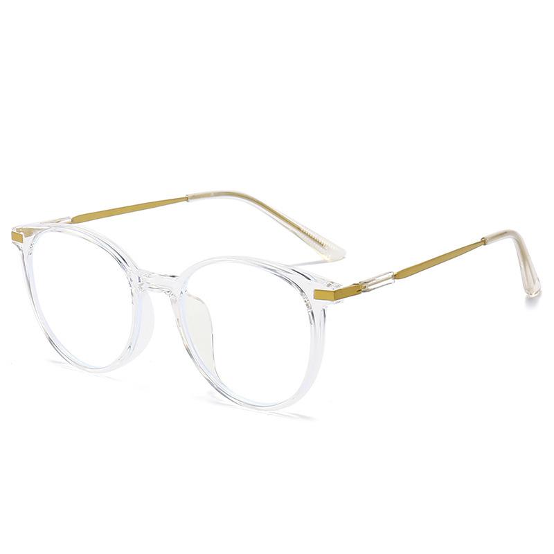 Myopia glasses, men's and women's anti-blue light plain frames, student glasses, high-degree glasses frames