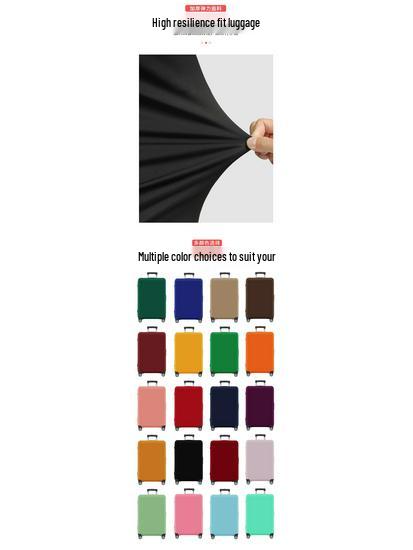 Verdickte elastische Schutzhülle für Koffer: Staubdichte, verschleißfeste Leder-Trolley-Hülle.