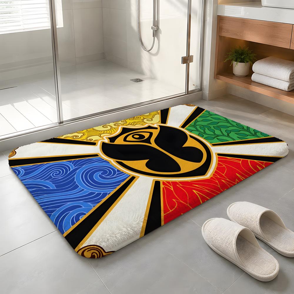 Tomorrowland Floor Mat Machine Washable Soft Flannel Area Rug, Non-Slip Absorbent Floor Mat for Living Room Bedroom Home Decor