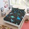 Seamless Space Exploration Fitted Sheet Set King Queen Double Full Size Bed Linen Set