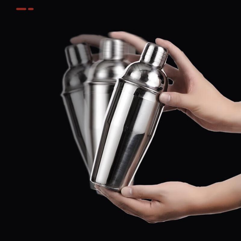 Short Cloud 3-Piece Stainless Steel Cocktail Shaker