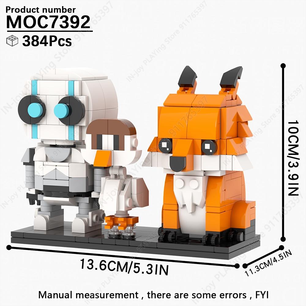 

MOOXI Мультяшний Аніме Персонаж Робот Тварини Модель MOC Цеглинки DIY Зібрані Будівельні Блоки Фігурка Іграшка Колекція Прикраса Подарунок