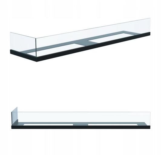 Wall mounted Bioethanol fireplace DELTA TÜV right-sided with decorative stones with glazing set