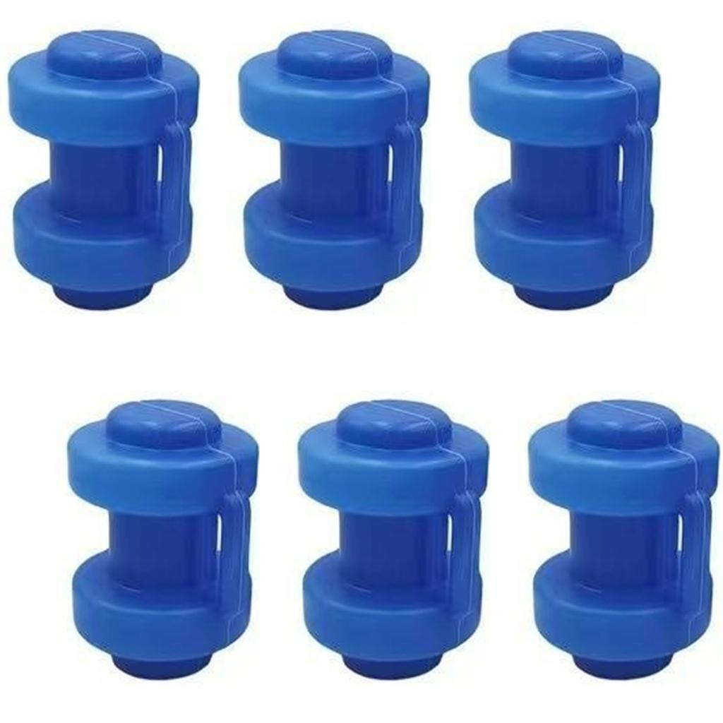 6Pcs Wear-Resistant Trampoline Caps Professional Trampoline Rod Cover Trampoline Tube Caps Small Trampoline Replacements