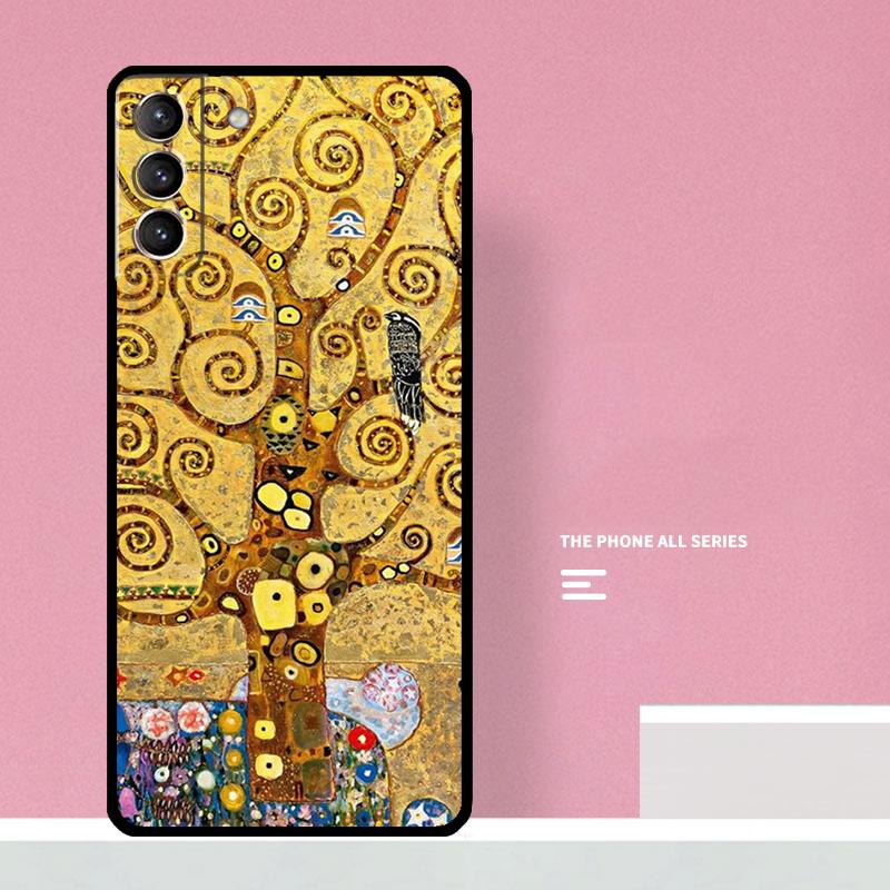 Kiss by Gustav Klimt Phone Case For Samsung Galaxy S24 S26 Ultra S20 S21 S22 S23 S25 Plus S10 S25 FE Cover Coque