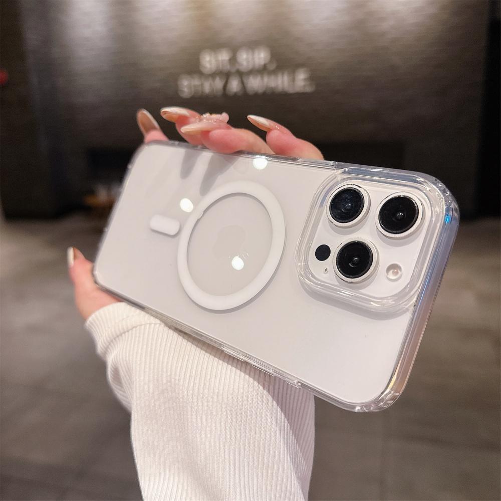 

Чохол Shield Armor 2800 Гаус Сильний Магнітний Чохол Для iPhone 16 Pro Max 16e 15 14 13 12 Ультрапрозорий Чохол Ударостійкий Захист від пожовтіння iPhone 15 білий