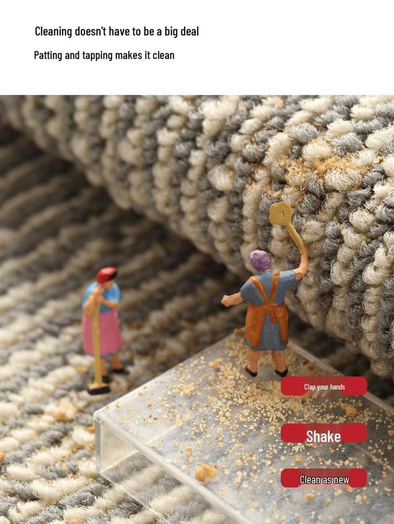 High-End Non-Slip Kitchen Floor Mat: Absorbent, Oil-Resistant, Wear-Resistant, Machine Washable Rug for Entrance.