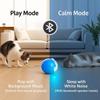Interactive Cat Ball Toy, Automatic Self-Rolling, Motion-Activated, 3 Replaceable Teaser Wand Tails, Food-Grade TPU-Reinforced, Built-In Bluetooth