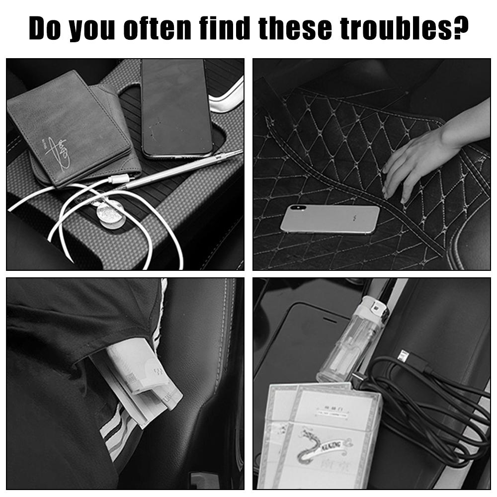 Multifunktional mit Getränkehalter, Autositzlücken-Organizer, Pu-Leder, seitliche Aufbewahrungsbox für die Autokonsole für Mobiltelefone